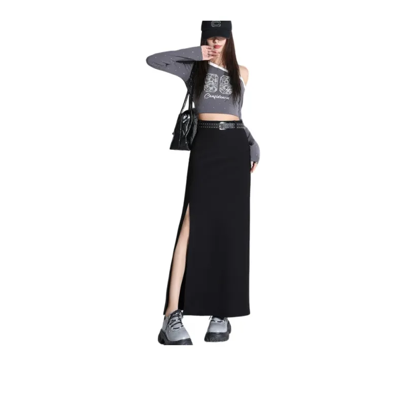 KAISER Casual Long Skirts Women's Black-1