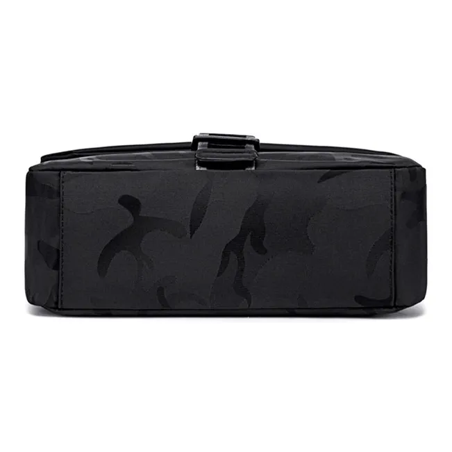 BJIAX Nylon Shoulder Bag Small Size Men's Black Camouflage-2