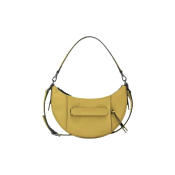 LONGCHAMP 3D Calfskin Handbag Small Size Women's Ginger Yellow