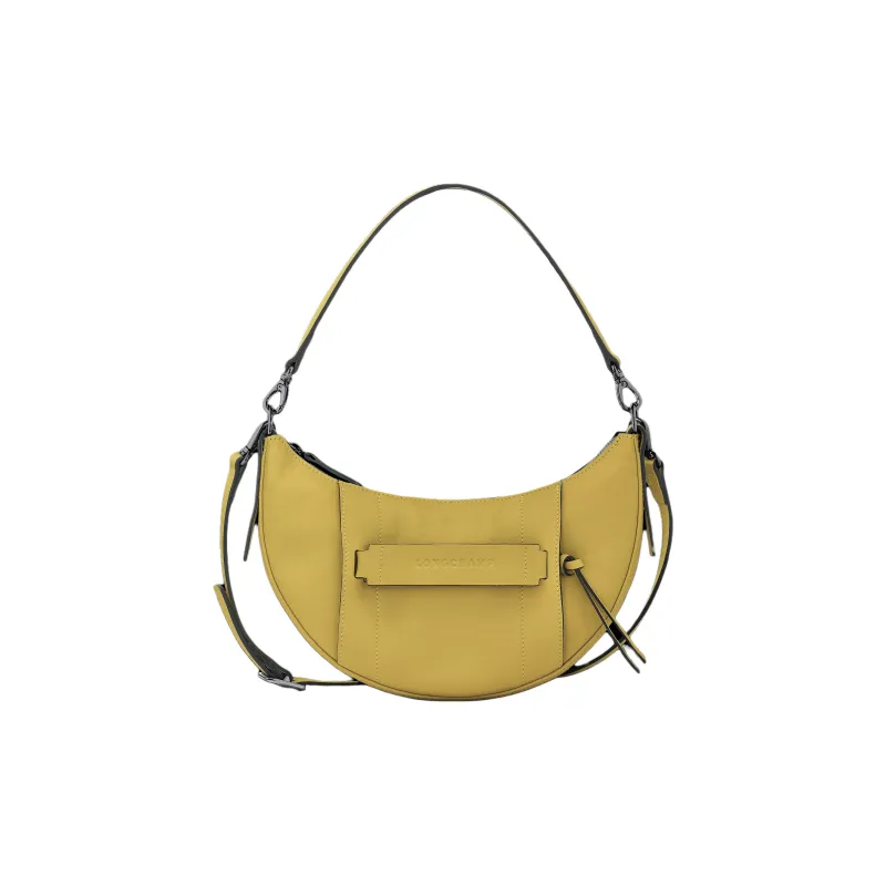 LONGCHAMP 3D Calfskin Handbag Small Size Women's Ginger Yellow-0