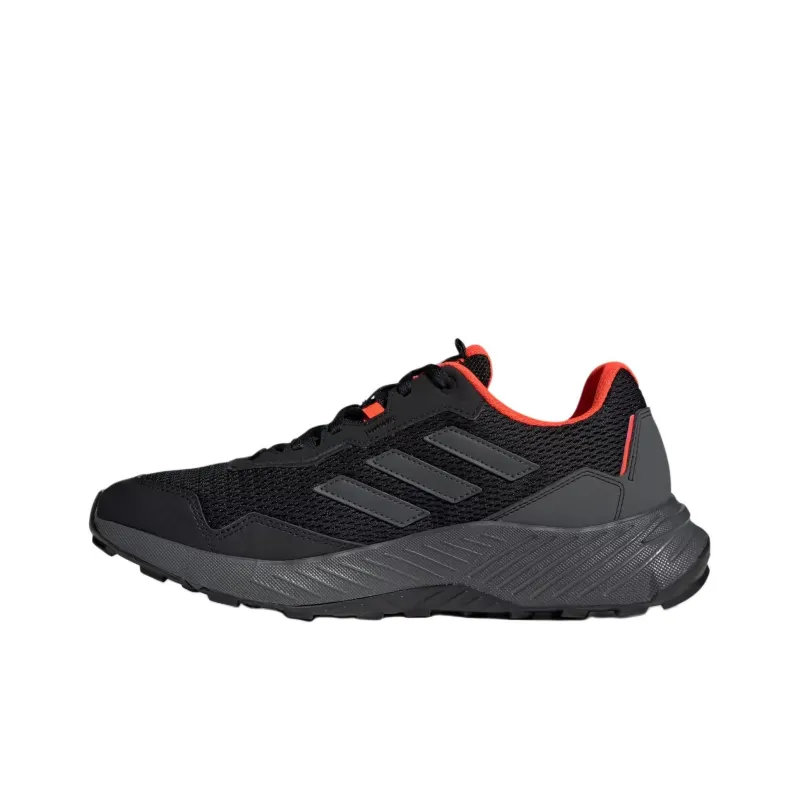 Adidas Tracefinder Trail Breathable Support Low Top Trail Running Shoes Men's Black-1