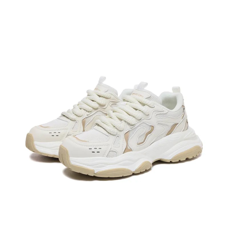 CEDAR HAN Coverage Height Increasing Lightweight Breathable Slip Resistant Low Top Chunky Sneakers-2