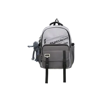 NOMK Nylon Backpack Unisex Gray/Khaki/Black/White/Blue