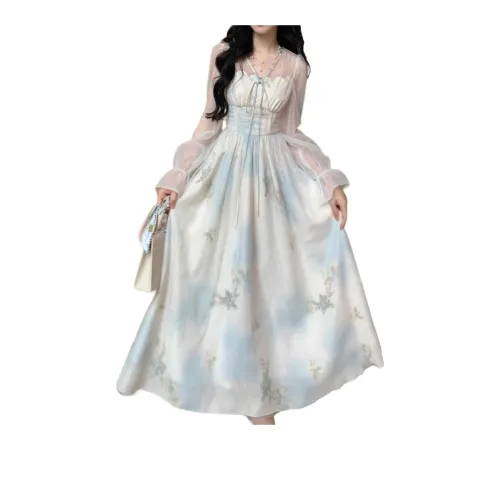 MADALLO Long Sleeved Dresses Women's Cloud Blue