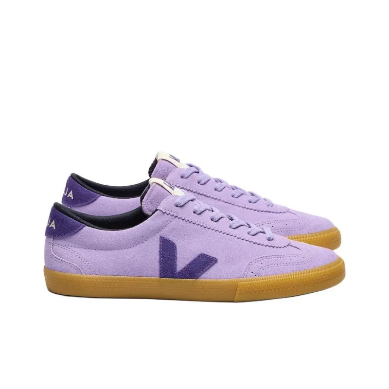 VEJA Volley Low Top Skateboard Shoes Women's Purple-2