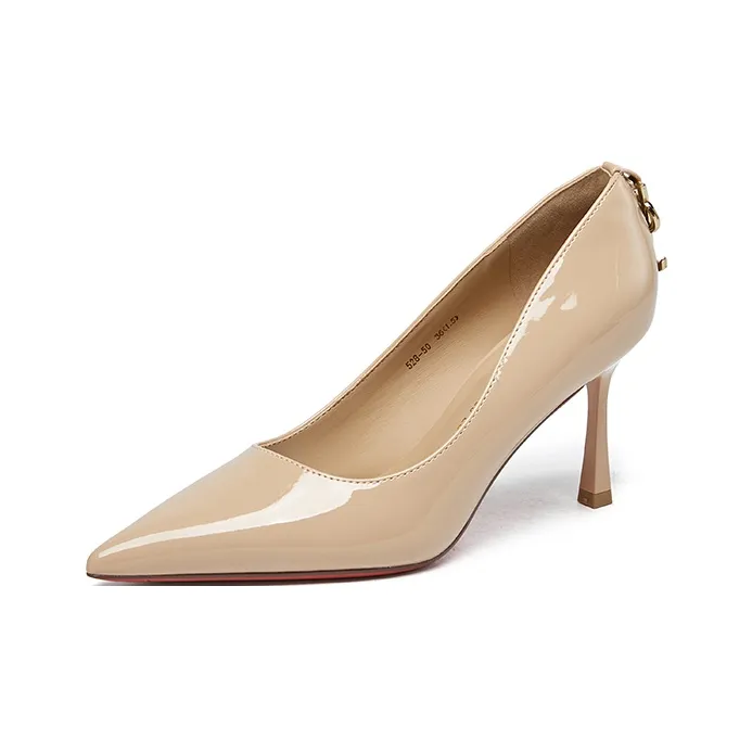 PINWEISHIDU Slim Heel High Heels 8cm Women's-2