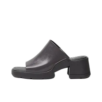 MIISTA Slide Slippers 6cm Women's Dark Gray