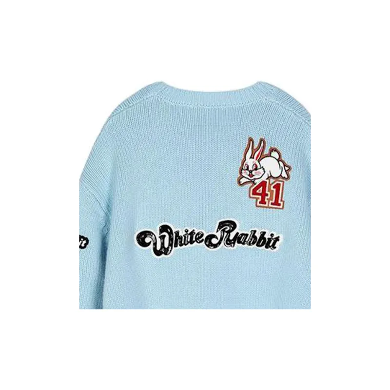 COACH X White Rabbit FW22 Cashmere Sweaters Women's Blue-2