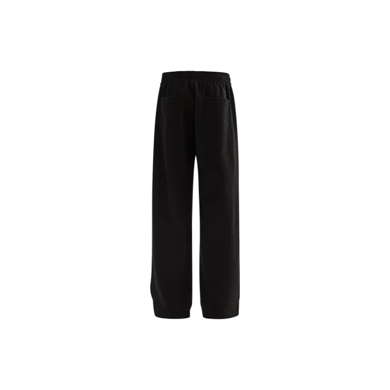 REDCHARCOAL Knitted Sports Pants Men's Black-1