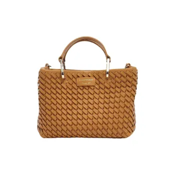 EMPORIO ARMANI Leather One Shoulder Handbags Regular Women's Camel Brown