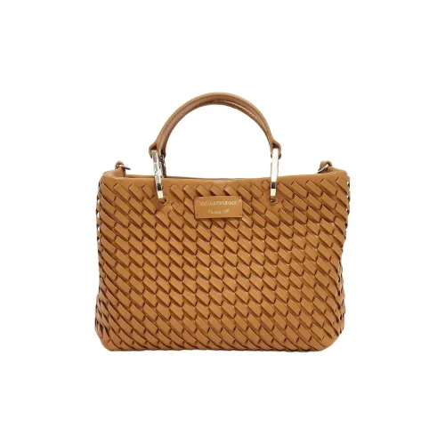 EMPORIO ARMANI Leather One Shoulder Handbags Regular Women's Camel Brown