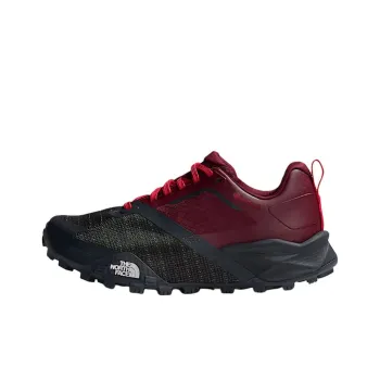 THE NORTH FACE Summit Offtrail Slip Resistant, Abrasion Resistant, Waterproof Low Top Running Shoes Women's Red Black
