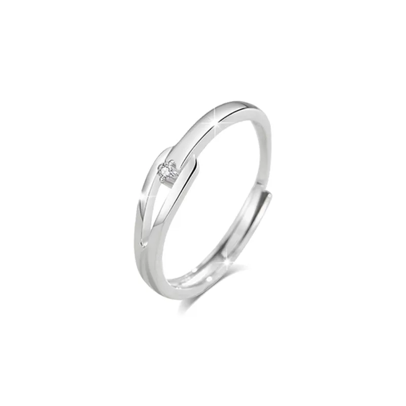 BLANK IN BLANK Sterling Silver Rings Unisex-10