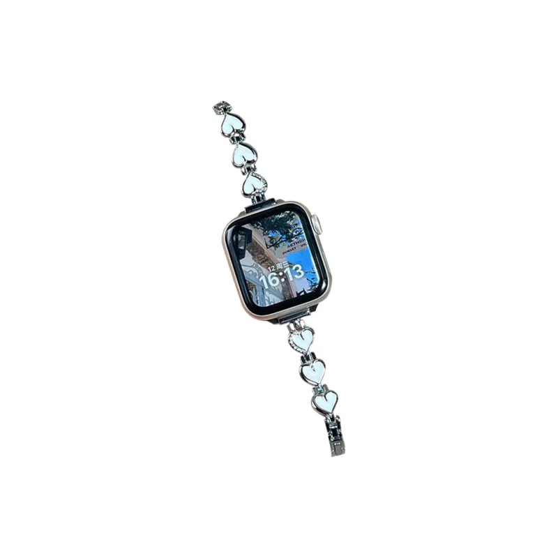 Miss Wrist Watch Bands Apple Compatibility 145~208mm Metal Unisex-10