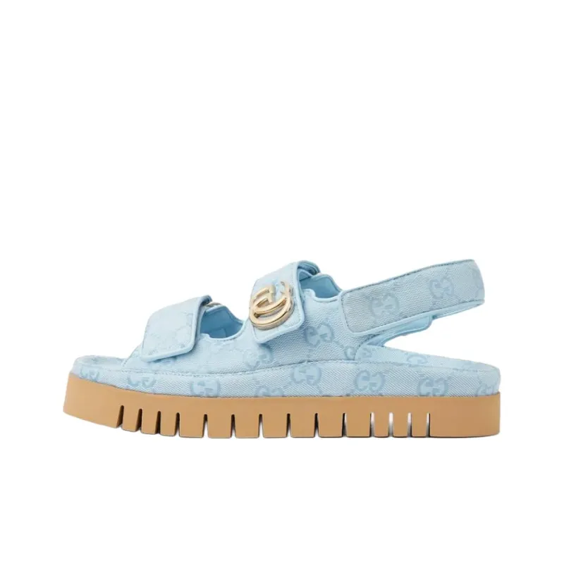 GUCCI Strap Sandals Women's Blue-0