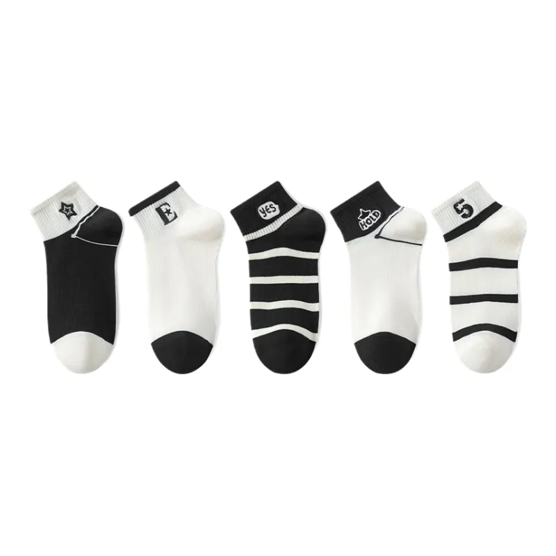 Cotton Gene Ankle Socks Women's 5 Pack-0