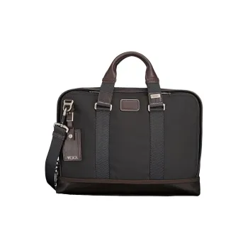 TUMI Nylon Handheld Laptop Bag Briefcase Tubas Men's Walnut