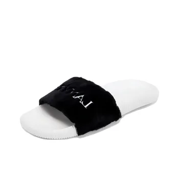 Lanvin Slide Slippers Women's Black White