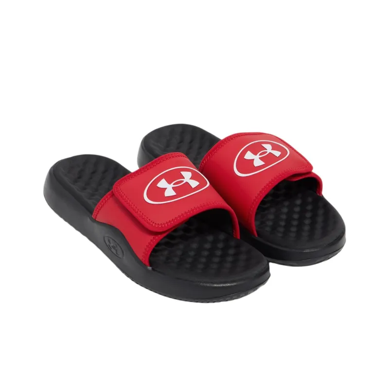 Under Armour Ignite Pro Slip Resistant Abrasion Resistant Slide Slippers Men's Black Red-2