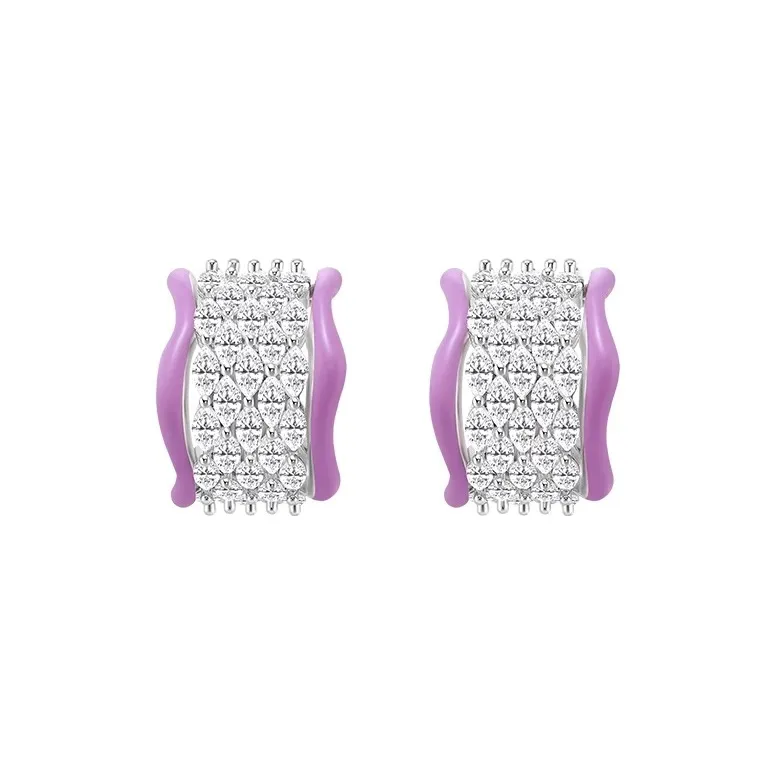 BOONEE ALUS White Gold Plated Copper Earrings Women's-0