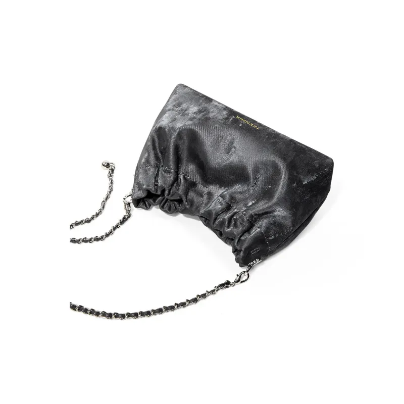 Teenmix Synthetic Leather With Cow Leather Shoulder Bag Regular Women's Olive Green/Graphite Black-5