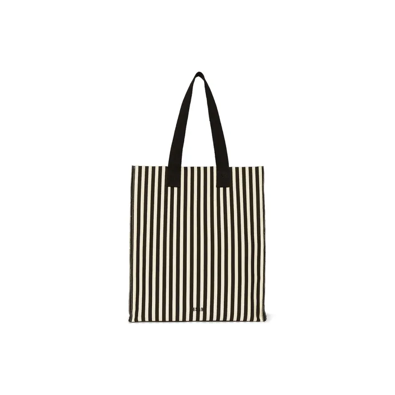 MSGM Striped Top Handle Bag-0