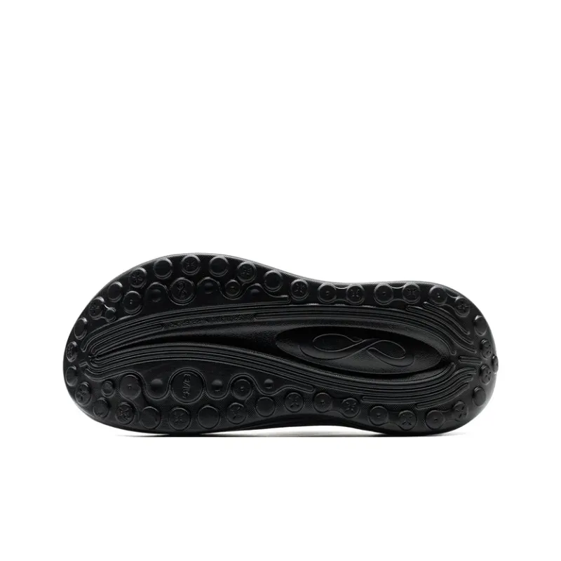 XTEP Slip-Resistant Abrasion-Resistant Slide Slippers Men's Black-5