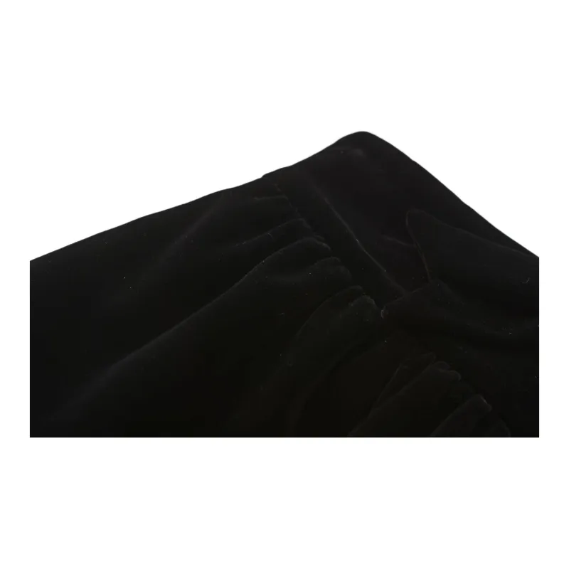 CHIWAWAMEME Casual Short Skirts Women's Velour Black-3