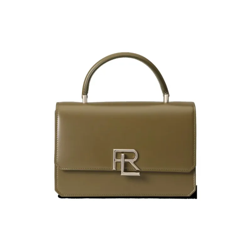 Ralph Lauren RL 888 Cow Leather Shoulder Bags Handbags Women's Green-0