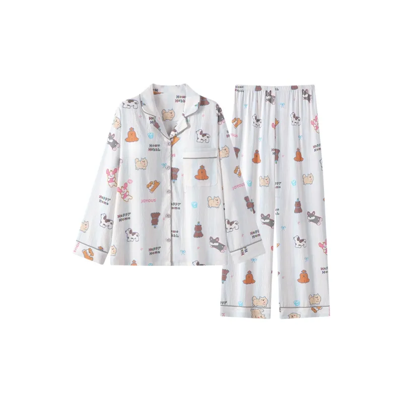 XIAFENYAN Pajama Set Women's 2 Pack Blue-6