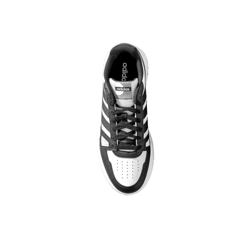 Adidas LITE BALLER Anti Slip Wear Resistant Low Top Skateboard Shoes Unisex Black White-2