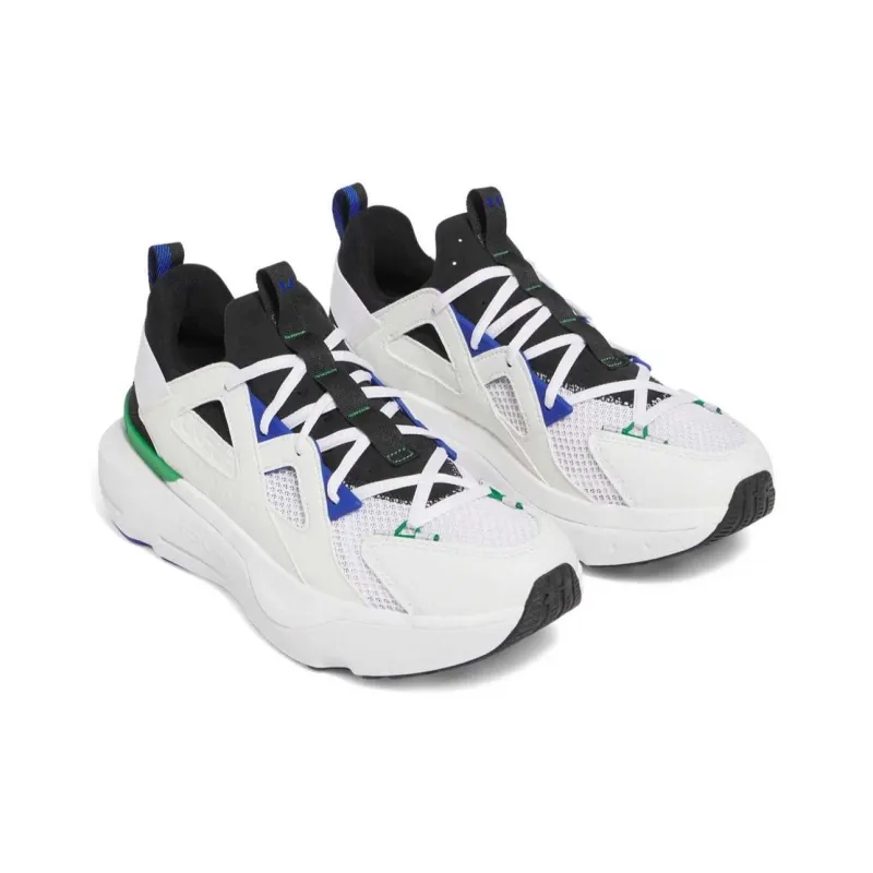 Under Armour Abrasion Resistant Low Top Running Shoes Unisex White-2