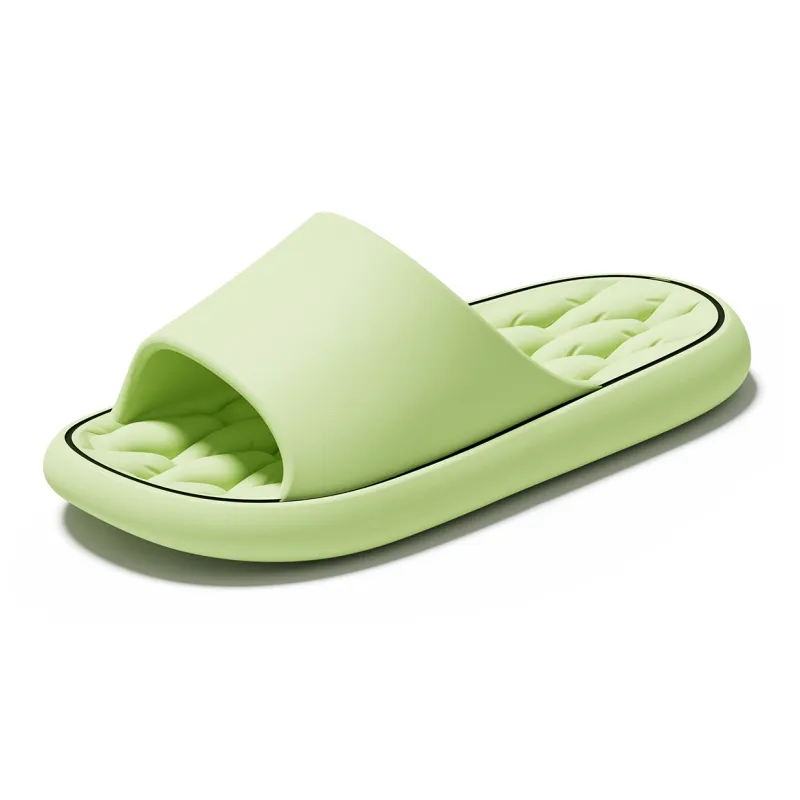 Soft Minimalist Style Geometric, Home Slippers, Solid Color Summer Quiet Bathroom Dormitory, Hexagonal Grid, Unisex-21