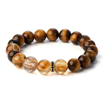Topgirl Tiger's Eye Stone Bracelets Unisex