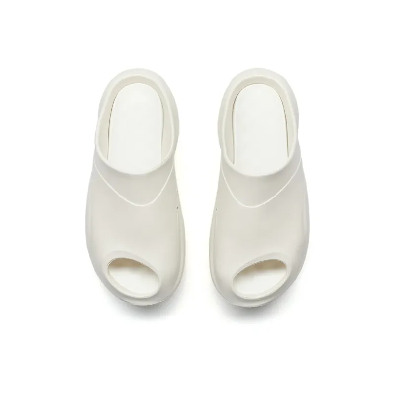 XTEP Slip-Resistant Abrasion-Resistant Slide Slippers Men's White Sand Gray-3