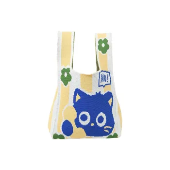 SHORT HAIR GIRL Polyester Handbag Women's Beige Yellow