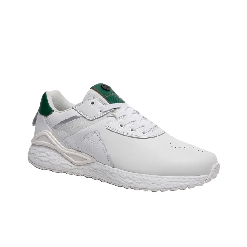 ELHANN.H Abrasion Resistant Breathable Low Top City Running Shoes Men's White-1