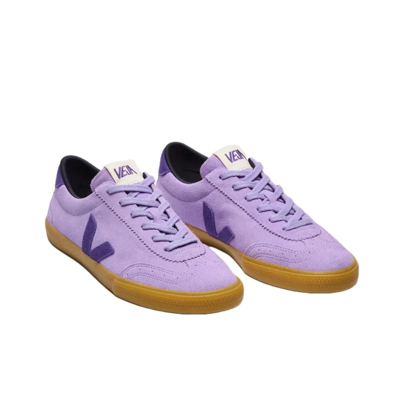 VEJA Volley Low Top Skateboard Shoes Women's Purple-3
