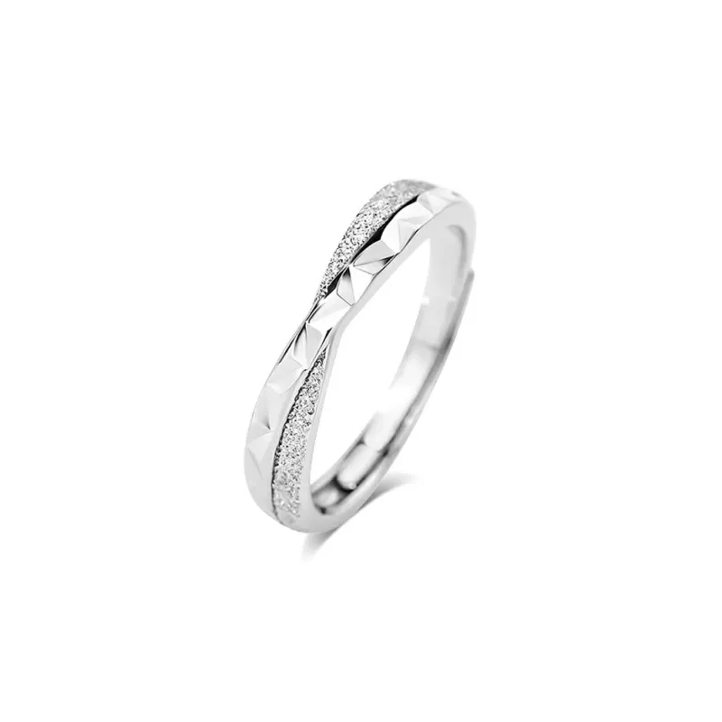 BLANK IN BLANK Sterling Silver Rings Unisex-5