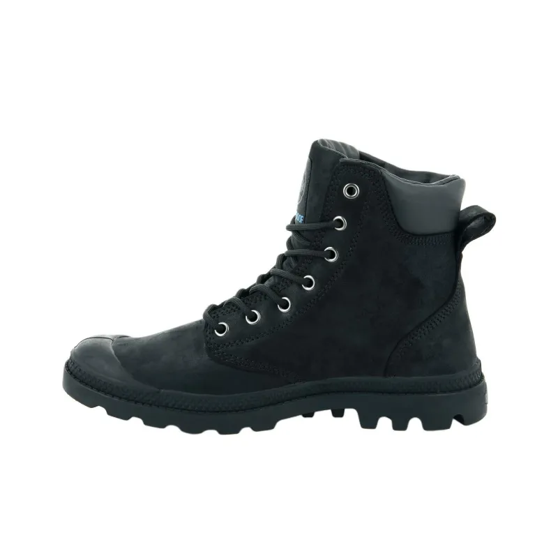 Palladium Pampa Waterproof Cushioning Short Outdoor Boots Unisex Black-2