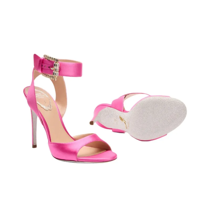 RENE CAOVILLA Martha Strap Sandals 10.5cm Women's Fuchsia-4