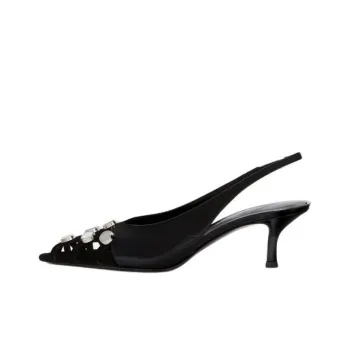 The Attico Fiona Slim Heel High Heels 5cm Women's Black