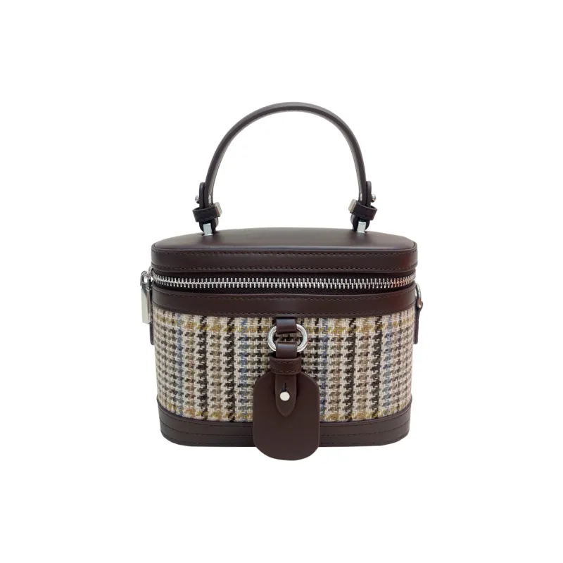 BEMIX PETS Fabric Cow Leather Patchwork Crossbody Handbags Small Size Women's-5