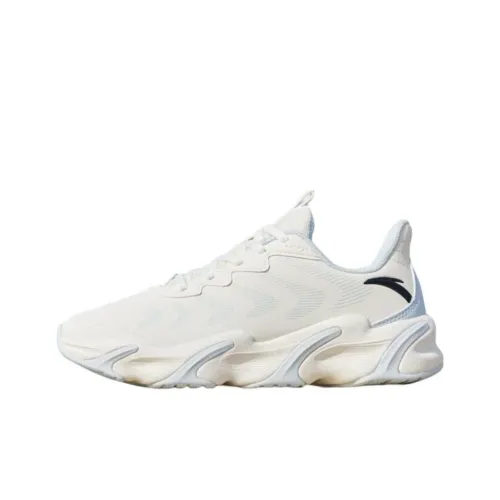 Anta Keep Moving Cushioning Wear Resistant Low Top Running Shoes Women's White Blue