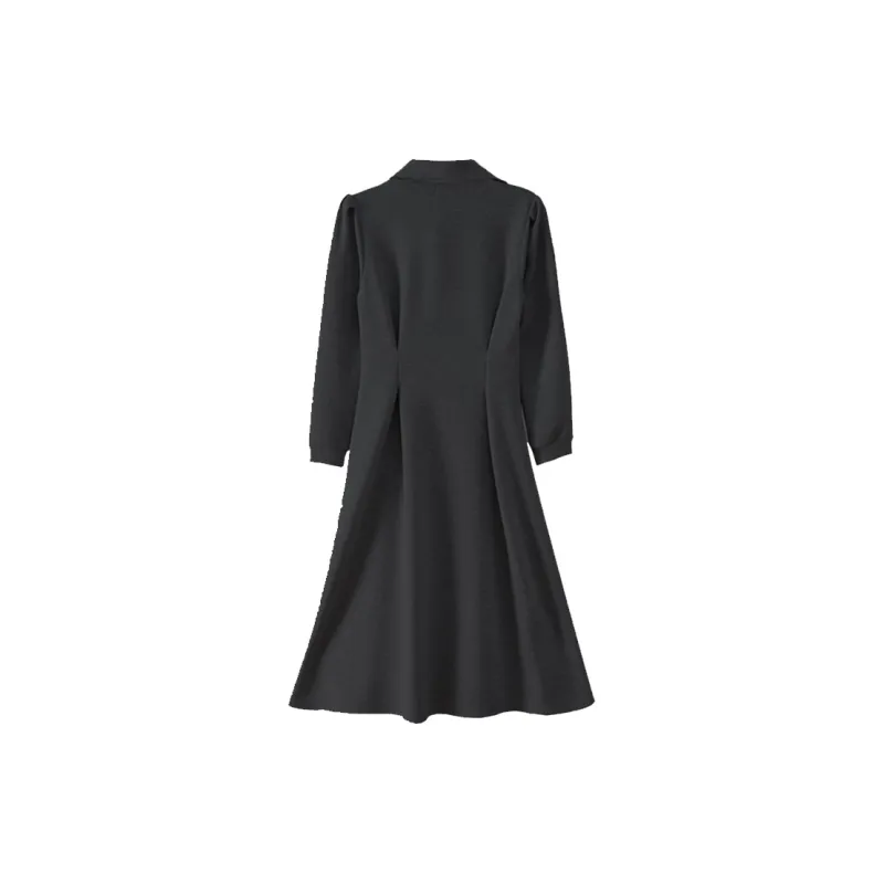 LSVE Long-Sleeved Dresses Women's White-2