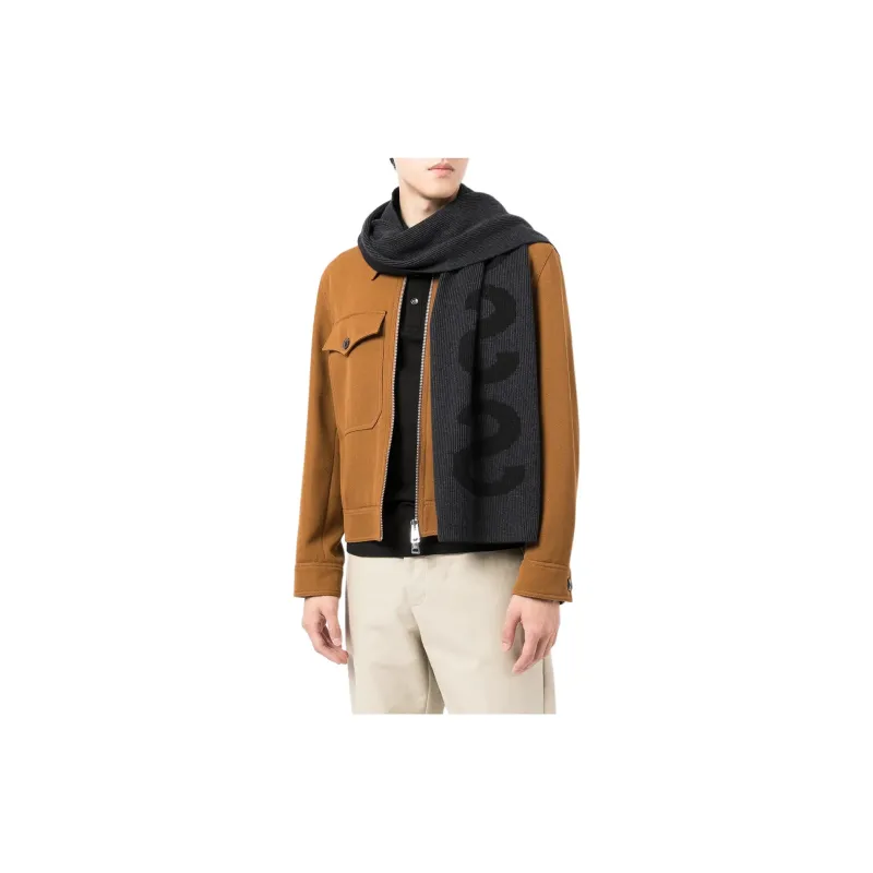 HUGO BOSS Logo Knit Scarf-4