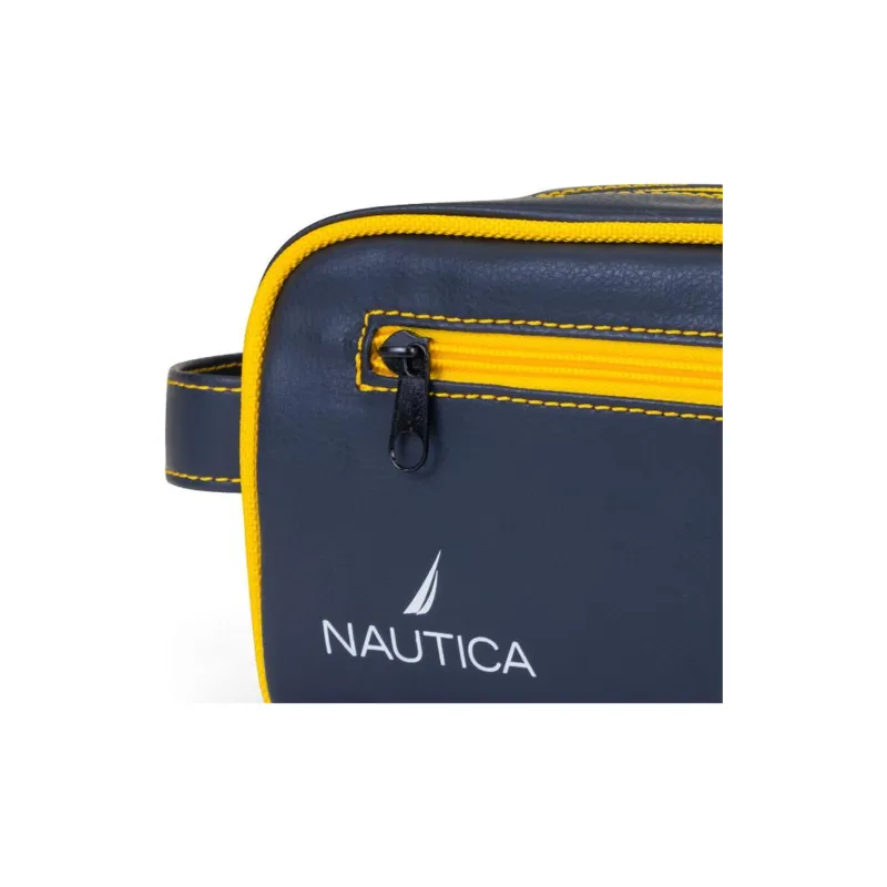 NAUTICA Imitation Leather Storage Bag Men's Yellow-3