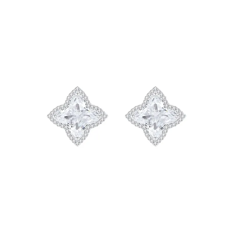 TRVMOE S925 Silver Stud Earrings Women's-0