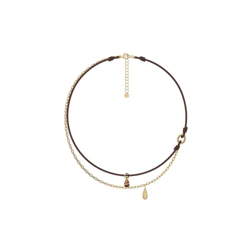 GOOGMO 18K Gold Plated Copper Necklaces Women's