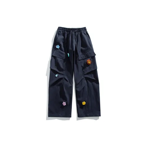 TIRED Cargo Pants Unisex Navy Blue